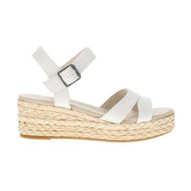 Imagem de TOMS Sandália feminina Audrey Espadrille casual casual salto médio 5-7,6 cm - branca, Branco, 38
