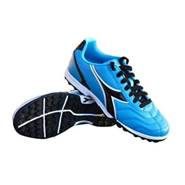 Imagem de Tênis de futebol feminino Diadora Capitano TF Turf, Columbia Blue / Black, 5 Wide