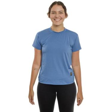 Imagem de Blusa Academia Feminina Babylook Esportiva Proteção Uv 50+ - TN Terra 