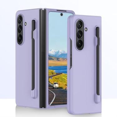 Imagem de HOULEE Capa para Samsung Galaxy Z Fold 7 com S Pen Skin Friendly Z Fold 7 Capa de telefone com suporte de caneta dobrável à prova de choque capa protetora completa PC sem fio para Galaxy Z Fold 7