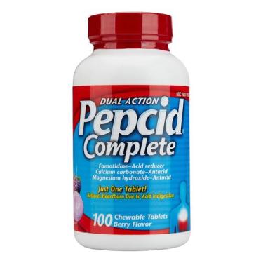 Imagem de Comprimidos mastigáveis Pepcid Complete Dual Action 100 unidades