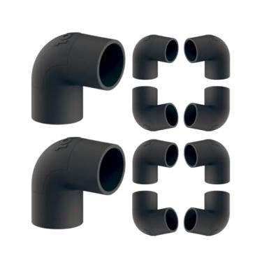 Imagem de Kit 10Un Cotovelo 90° C/Janela P/Eletroduto 1pol (Preto)