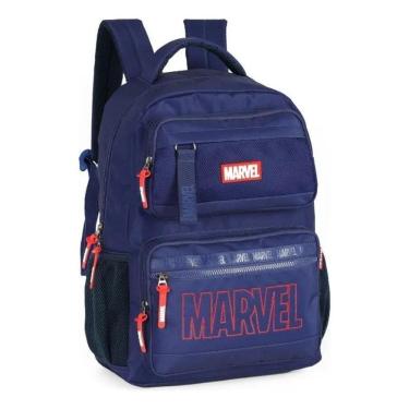 Imagem de Mochila De Costas Avengers Marvel Laptop Azul Tecido Liso