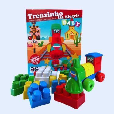Imagem de Trenzinho da Alegria Blocos Didáticos 56 peças - BG PLAS
