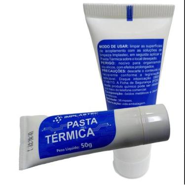 Imagem de Pasta Térmica Branca Implastec Bisnaga 50g Alto Rendimento