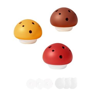 Imagem de predolo 3x Desodorizante Bolas Desodorantes Armário Portátil Sapatos Carro Compacto Bolsas de Ginástica Pequeno Formato de Cogumelo Desodorizante Aromatizador