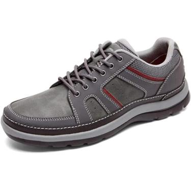 Imagem de Rockport Tênis masculino Get Your Kicks Mudguard Blucher, Castlerock Couro cinza, 42
