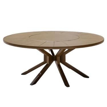 Imagem de Mesa Alumínio 1,50m Zurick Pétalas Centro Giratório Área Externa Janta