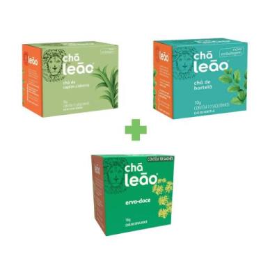 Imagem de Kit Chá Leão Cidreira + Erva Doce + Hortelã