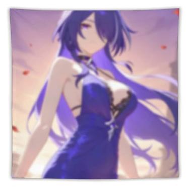 Imagem de LIEGBMEU Sexy Bikini Hot Anime Girl Tapeçaria 152.4 cm x 152.4 cm Interior Exterior Wall Quilt Art Decoração de Tapeçaria Caprichosa, AC063