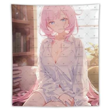Imagem de LIEGBMEU Sexy Bikini Hot Anime Girl Tapeçaria 127.0 cmx152.4 cm Interior Exterior Wall Quilt Art Decoração de Tapeçaria Caprichosa, Aa060