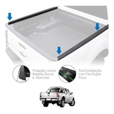 Imagem de Protetor Borda Lateral Caçamba Ford Ranger Dupla 1994 A 2012