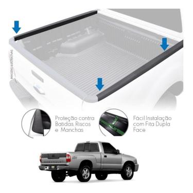 Imagem de Protetor Borda Lateral S10 Cabine Simples 1996 Até 2011