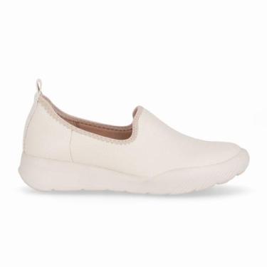 Imagem de Tênis Fascite Anabela Médio Off White com Marfim - Piccadilly, 38