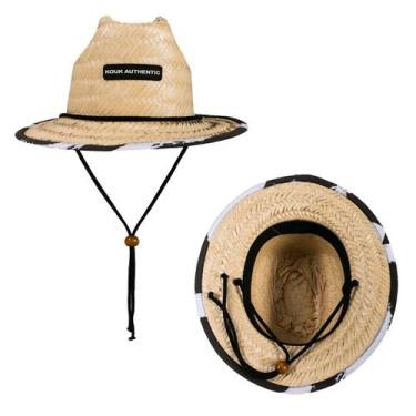 Imagem de Chapéu de Palha Infantil Proteção UV Praia Piscina Sol Kids Beach Calo