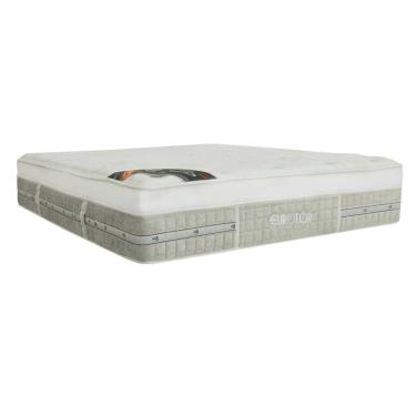 Imagem de Colchão Queen Espuma Viscoelástico Visco Molas Ensacadas Pocket Eurotop Summer Winter Euro Pillow (158x198x34) - Castor