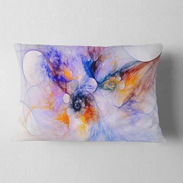 Imagem de Design Fractal Art Sala de estar lombar, sofá, almofada + capa de almofada impressa em ambos os lados 30 x 50 cm