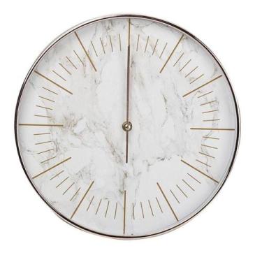 Imagem de Relógio De Parede Rose Gold 30cm Fundo Em Desenhos De Mármore - Gici D