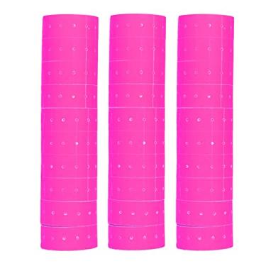 Imagem de Rótulo de preços Preço do preço Rótulo de rótulo 3 Tubos 15000pcs etiqueta de pistola de preço de linha única Marca melhor rotulagem fácil para M5500 MX5500 AK813 HG979 21x12mm (Rose Red)