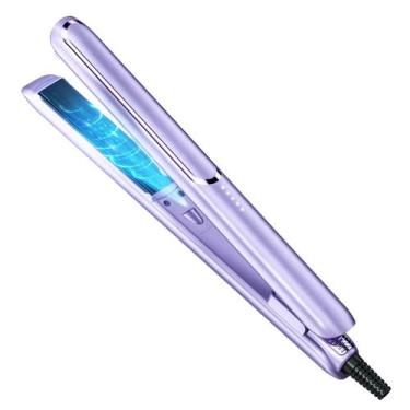 Imagem de Alisador de cabelo ZEOEZHBI 2 em 1 Flat Iron & Curler Purple