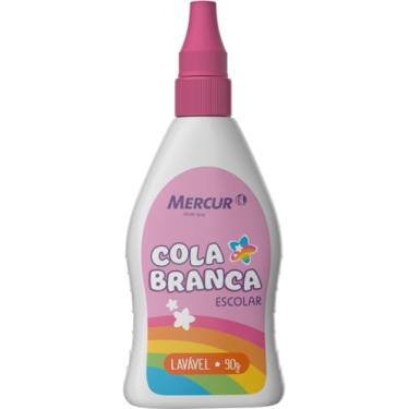 Imagem de Kit de Colas Escolar, Mercur, 90 Gramas, Branca, Cores Mágicas, 6 Unidades