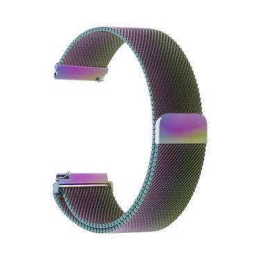Imagem de Pulseira De Metal Com Laço Magnético Milanes De 22mm Para Apple Watch 