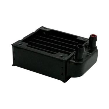Imagem de Radiador De Resfriamento a Água Em Alumínio Preto E Branco Para CPU GP