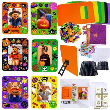 Imagem de Kit de artesanato artístico Winlyn, porta-retratos de Halloween, 24 co