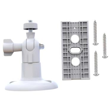 Imagem de harayaa Suporte para câmera de segurança externa Suporte para câmera externa Fácil instalação de montagem de aço inoxidável para dormitório interno, Branco