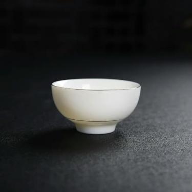 Imagem de Xícara de chá de porcelana Conjunto de chá Kung Fu Tigela de chá de cerâmica Copos criativos artesanais Pequeno copo de vinho Phnom Penh xícaras de chá presente