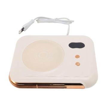 Imagem de TOPINCN Caneca de café Aquecedor, 2 Em 1 Xícara Mais Quente e Soprador de Ar Quente, Estoque Termostático de Tanta Tapa de café Elétrico Coffee Chart Plate Placa (Plugue da UE)