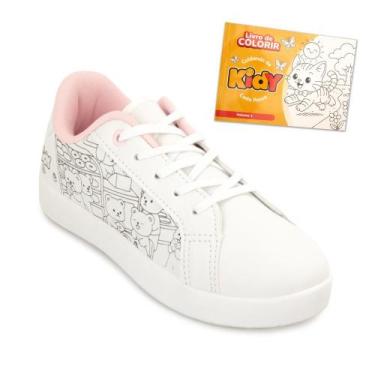 Imagem de Tênis Kidy Goods Infantil B KD25-18411, 33, Branco