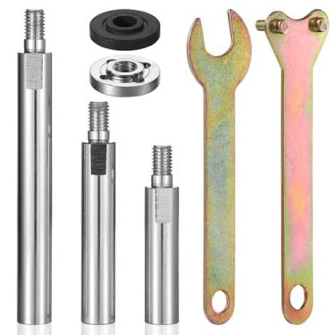 Imagem de FALESOUL Haste de extensão de esmerilhadeira angular, alavanca adaptadora de máquina de polimento de rosca M10/M14, chave inglesa universal ajustável para rebarbadora e polidor de carro (M10)