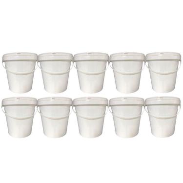 Imagem de Balde Para Lavanderias 3.6L Com Tampa 10 Pçs