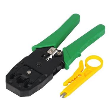 Imagem de Alicate Crimpar Rj45 Rj11 Cabo De Rede Crimpador Desencapar - temdetud