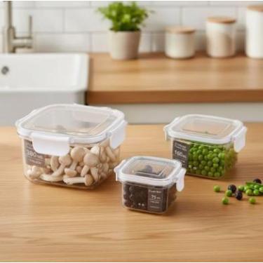 Imagem de Conjunto 3 Pote Hermético Tampas com Travas Quadrado ou Retangular - T