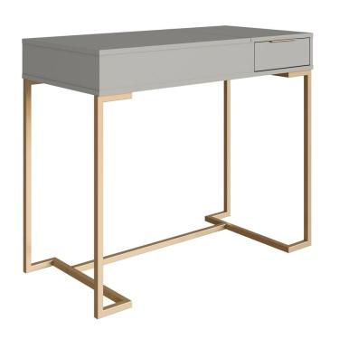 Imagem de Penteadeira 91 cm Com Espelho Basculante 1 GV P1040 Champagne Arenas PP Milani