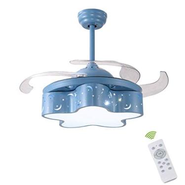 Imagem de Lustres Lustre infantil, Luminária de teto de 42 polegadas, Lustre ventilador, Quarto infantil moderno e minimalista/Quarto/Sala de estar/Lustre de luz, Controle remoto