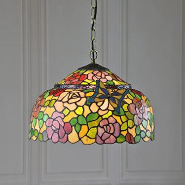 Imagem de Luminária pendente de vidro colorido vintage interior E27 lustre ajustável para casa sala de jantar nórdica cozinha luminária suspensa - decoração de hotel restaurante lâmpada de teto suspen