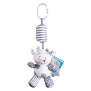 Imagem de Móbile Plush para Carrinho/Bebê Conforto Vaquinha Pimpolho Cor:Cinza (CINZA)