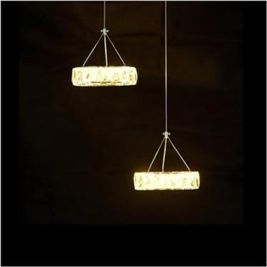 Imagem de Lustre moderno LED, lustre de cristal LED moderno, lâmpada compatível com lustres decorativos de cristal, decoração moderna