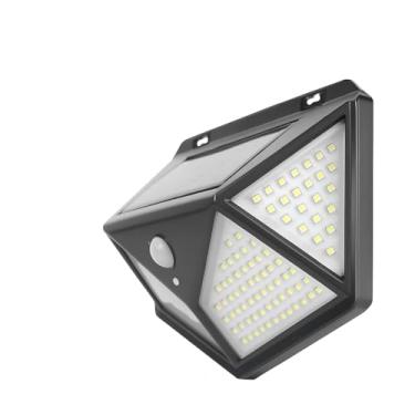 Imagem de Luminária Solar 100LED Com sensor JARDIM Prova D'agua A12-21 LUZ SOLAR