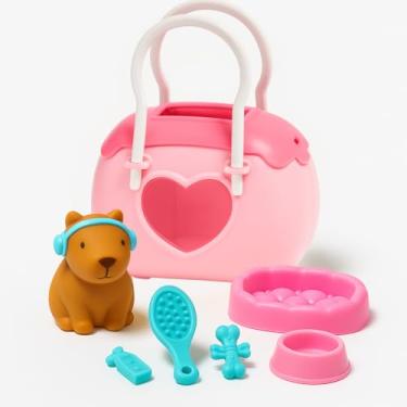 Imagem de Kit Casinha Do Pet Brinquedo Infantil Maleta Completa Com Acessórios Veterinário Cuidar De Animais Criança Menino Menina (Rosa)