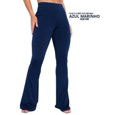 Imagem de Calça Flare Feminina Boca De Sino Bailarina Cintura Alta Pronta Entrega-Feminino