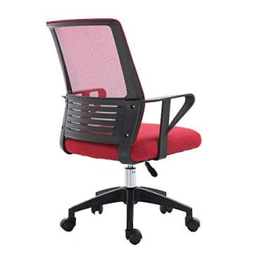 Imagem de Computador ergonômico mesa de computador altura ajustável tarefa giratória escritório executivo apoio de braço peça única encosto alto tecido tamanho grande jogos