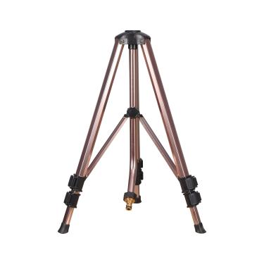 Imagem de XMGKMN Suporte de aspersor de rosca fêmea resistente de 1,27 cm altura ajustável 50 ~ 130 cm irrigação de jardim Rocker Sprinklers suporte de movimento temporário 1 peça (cor: marrom escuro)