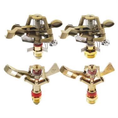 Imagem de Aspersor de gramado basculante de liga de zinco DN15 de 1,27 cm fácil de instalar com ângulo controlável 6 minutos irrigador de irrigação por aspersão ajustável (Tamanho: gramado ajustável de liga de