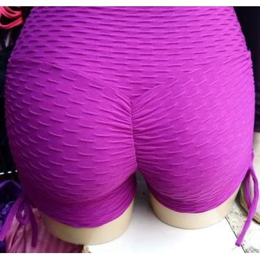 Imagem de Short empina bumbum flocado - Nacional , Branco, G