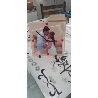 Imagem de Azulejos relógio personalizados - Live , 250g, 15cm