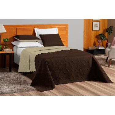 Imagem de Cobre Leito Marie Queen 2 60 M X 2 40m Dupla Face - Casa das Cortinas,